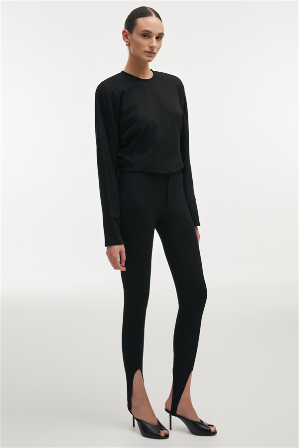 NR FLEUR TOP BLACK